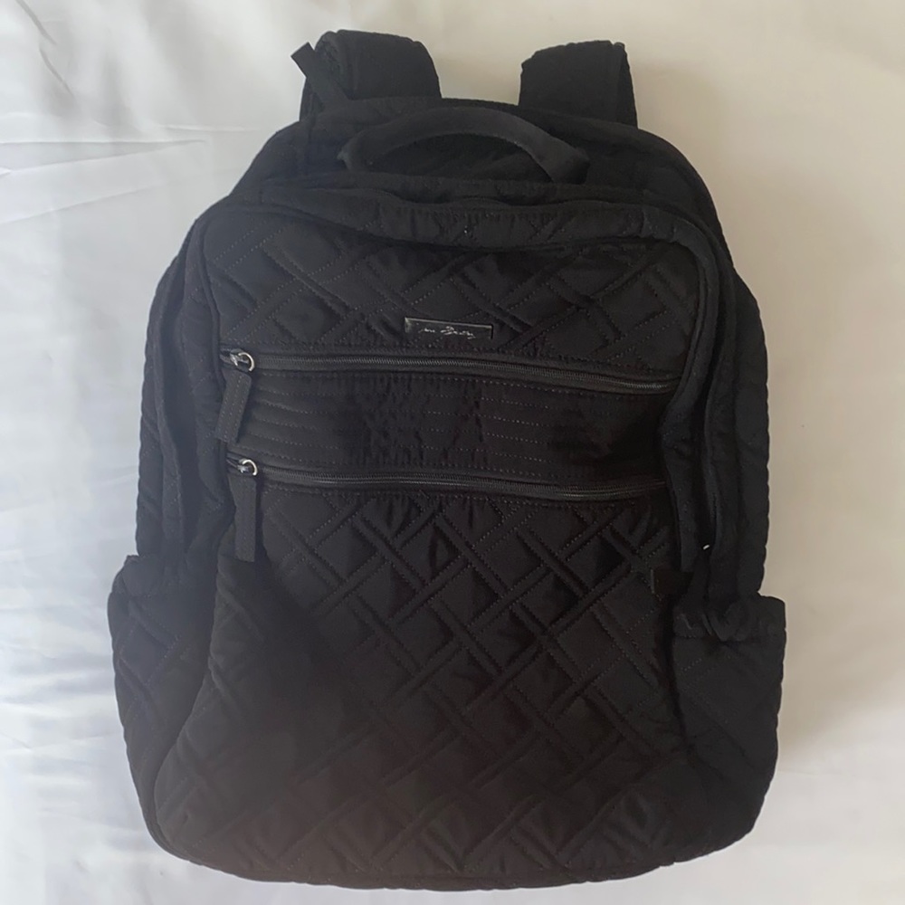 NWOT Vera Bradley black quilted backpack
